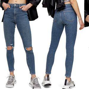 TOPSHOP Jamie Ripped High Waist jeans